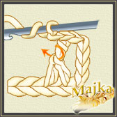 Kurs szydełkowania słupki krzyżowane