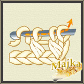 Kurs szydełkowania słupki łączone górą