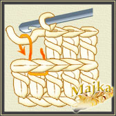 Kurs szydełkowania słupek nakładany