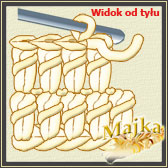 Kurs szydełkowania słupek nakładany