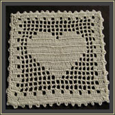 Robótki szydełkowe - Walentynkowe Serce